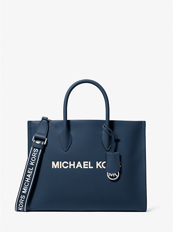 Mirella Medium Pebbled Leather Tote Bag