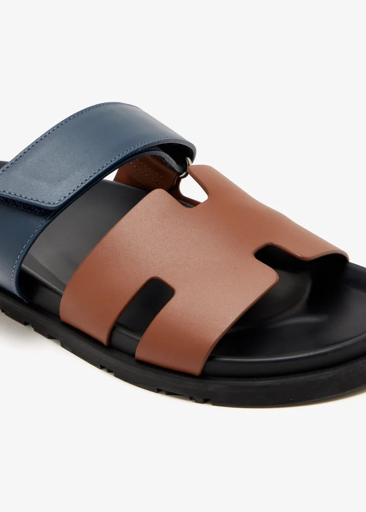 Chypre sandals in Navy &Natural