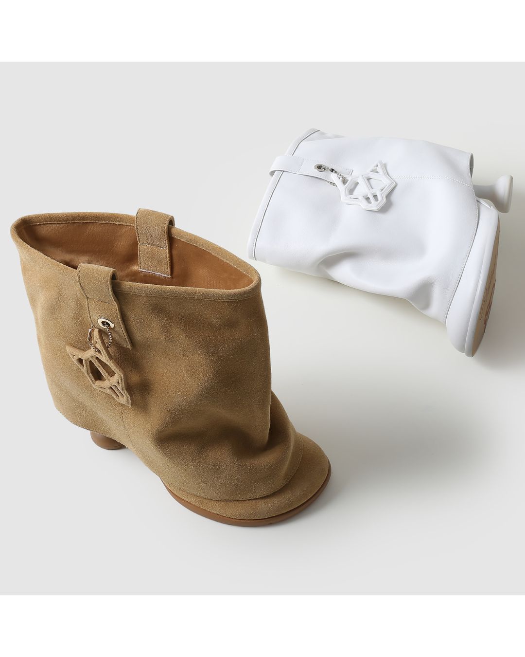 Bam White Leather