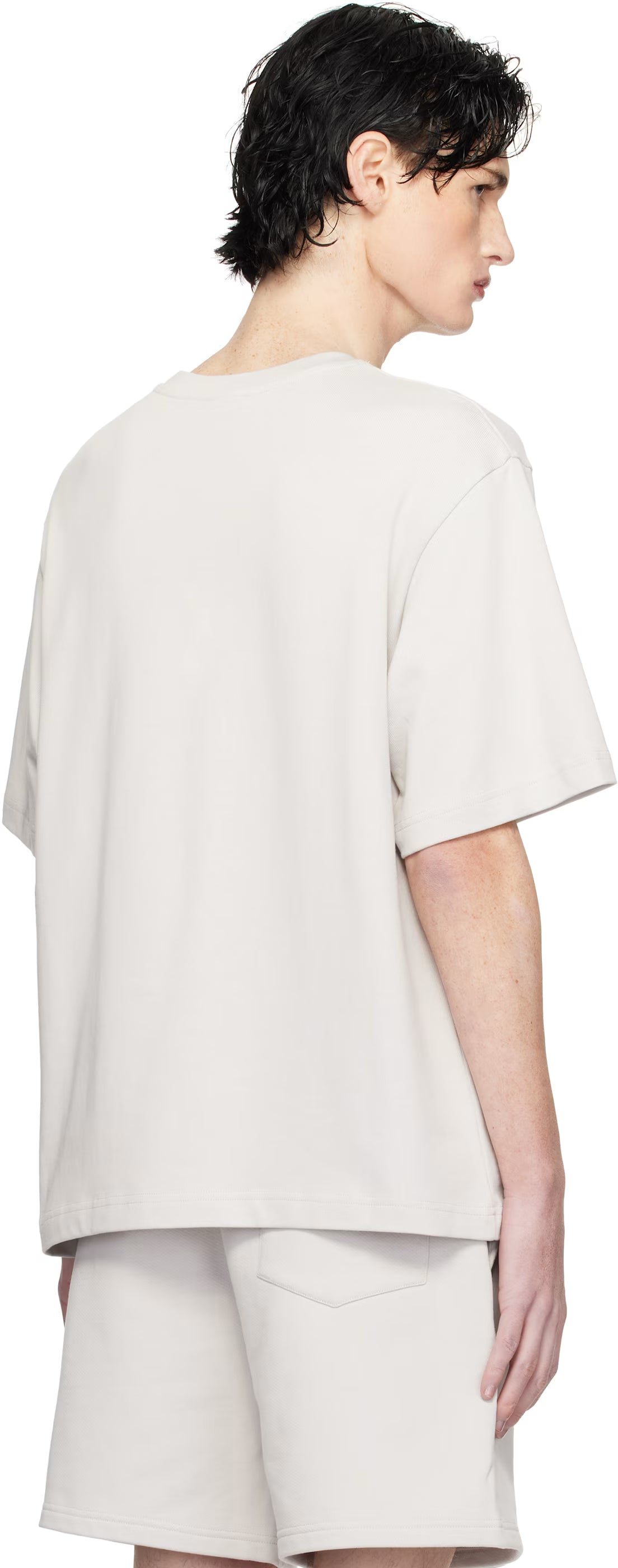 Gray Greek Temple Patch T-shirt