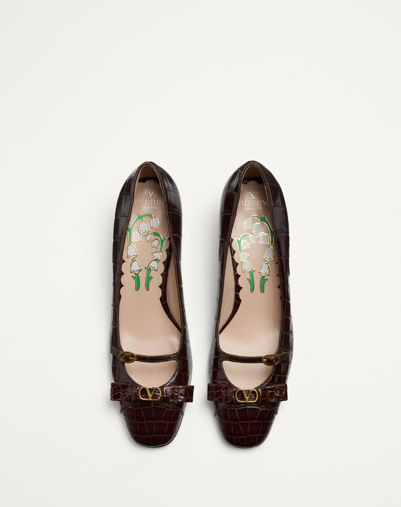 Bowow Decollete IN Printed Calfskin