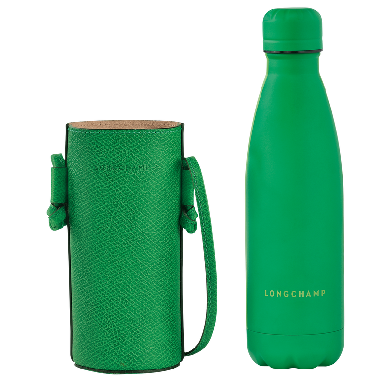Épure Bottle holder Green - Leather