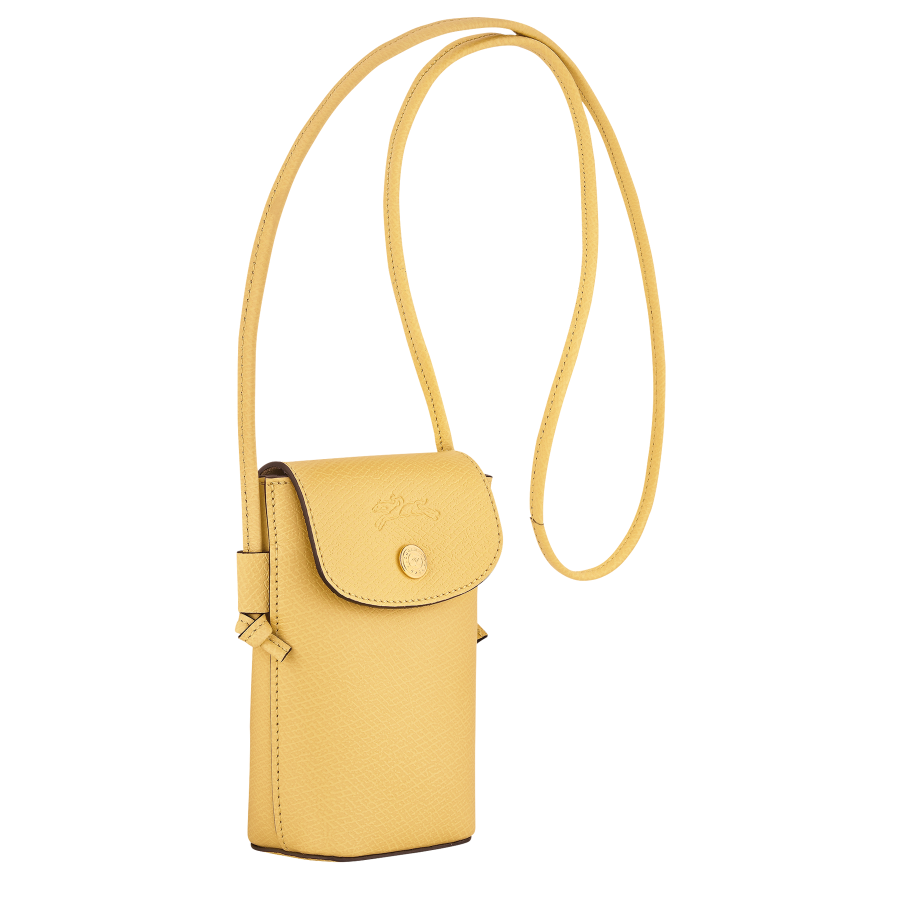 Épure Phone case with leather lace Yellow Chick - Leather
