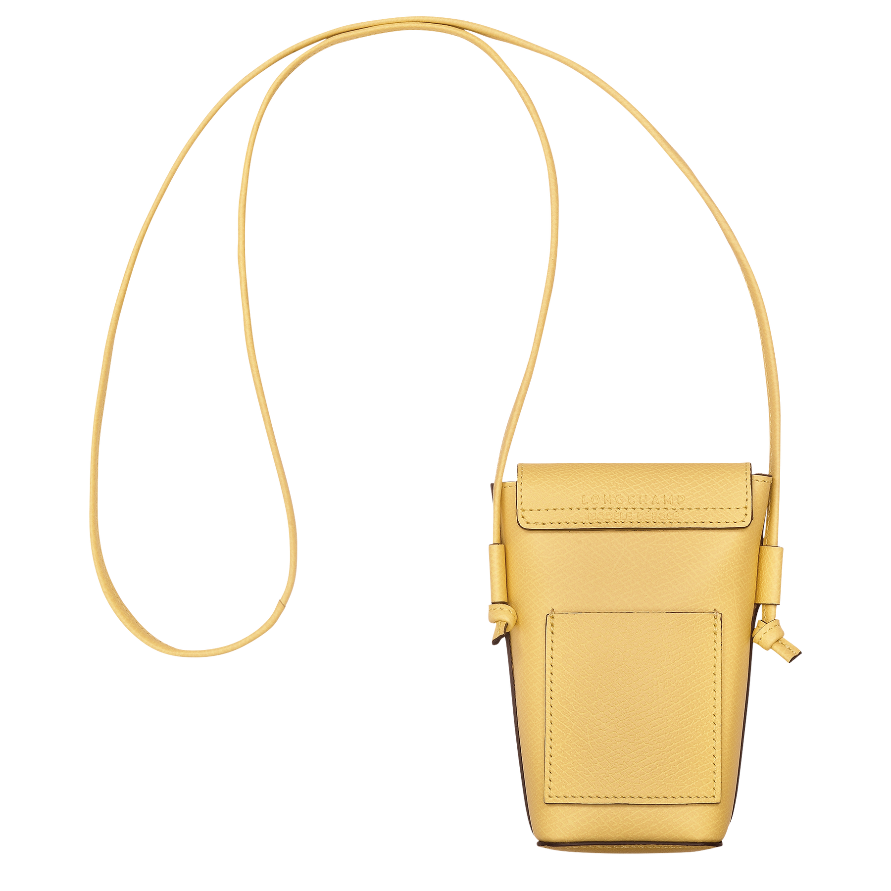 Épure Phone case with leather lace Yellow Chick - Leather