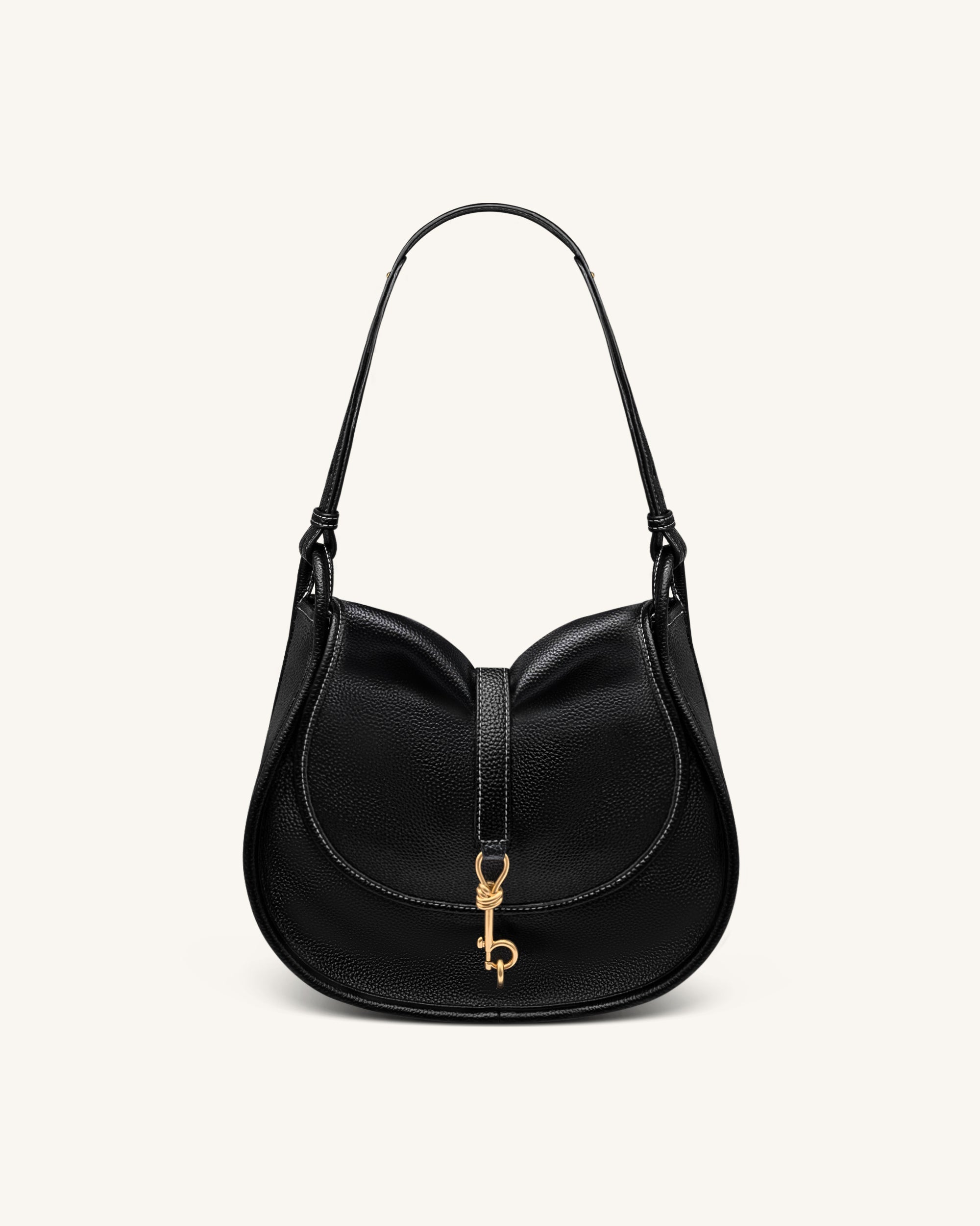 Arla Small Hobo Bag - Black Canvas