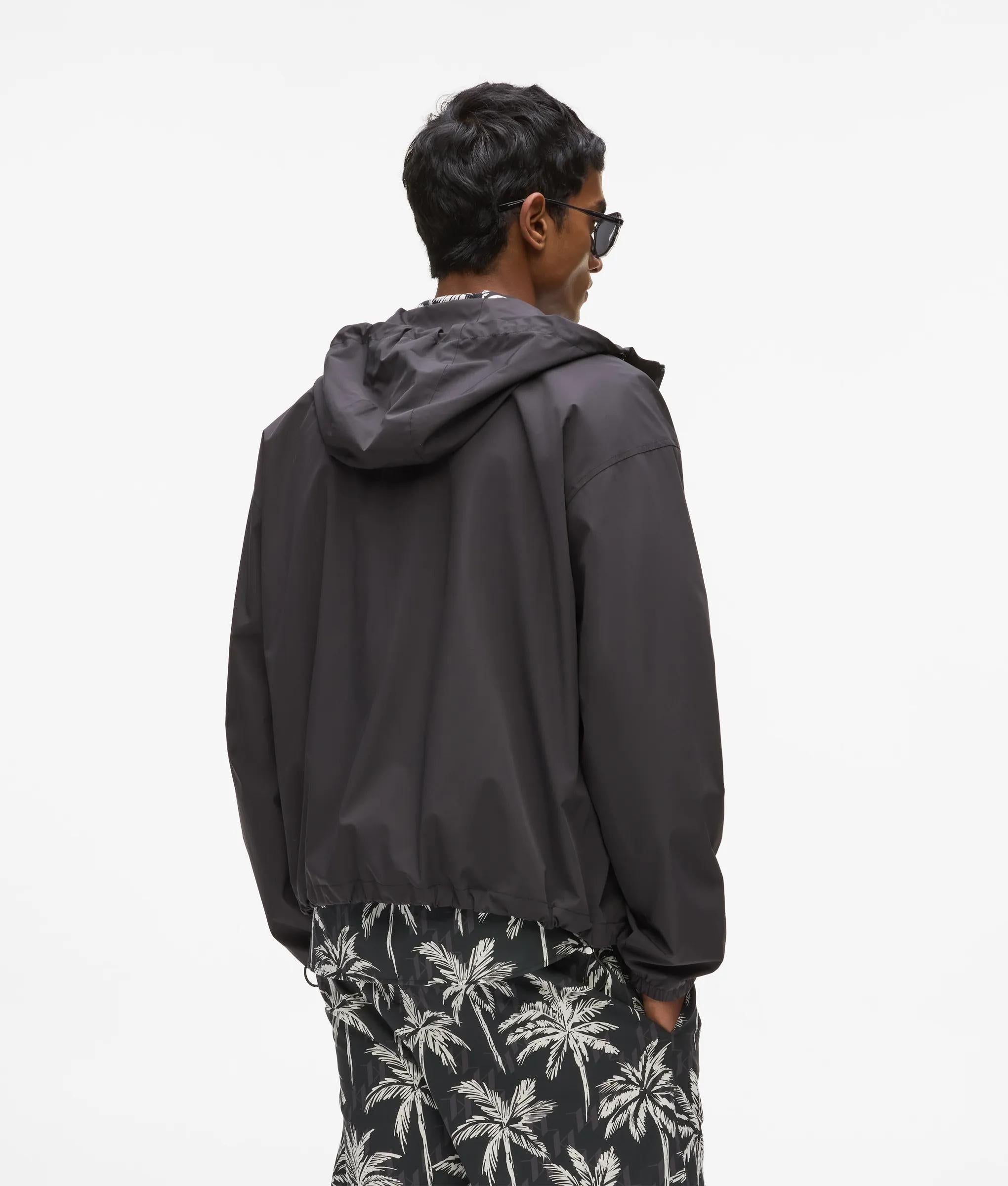 Hooded zip-up jacket
