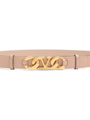 Vlogo chain shiny calfskin belt