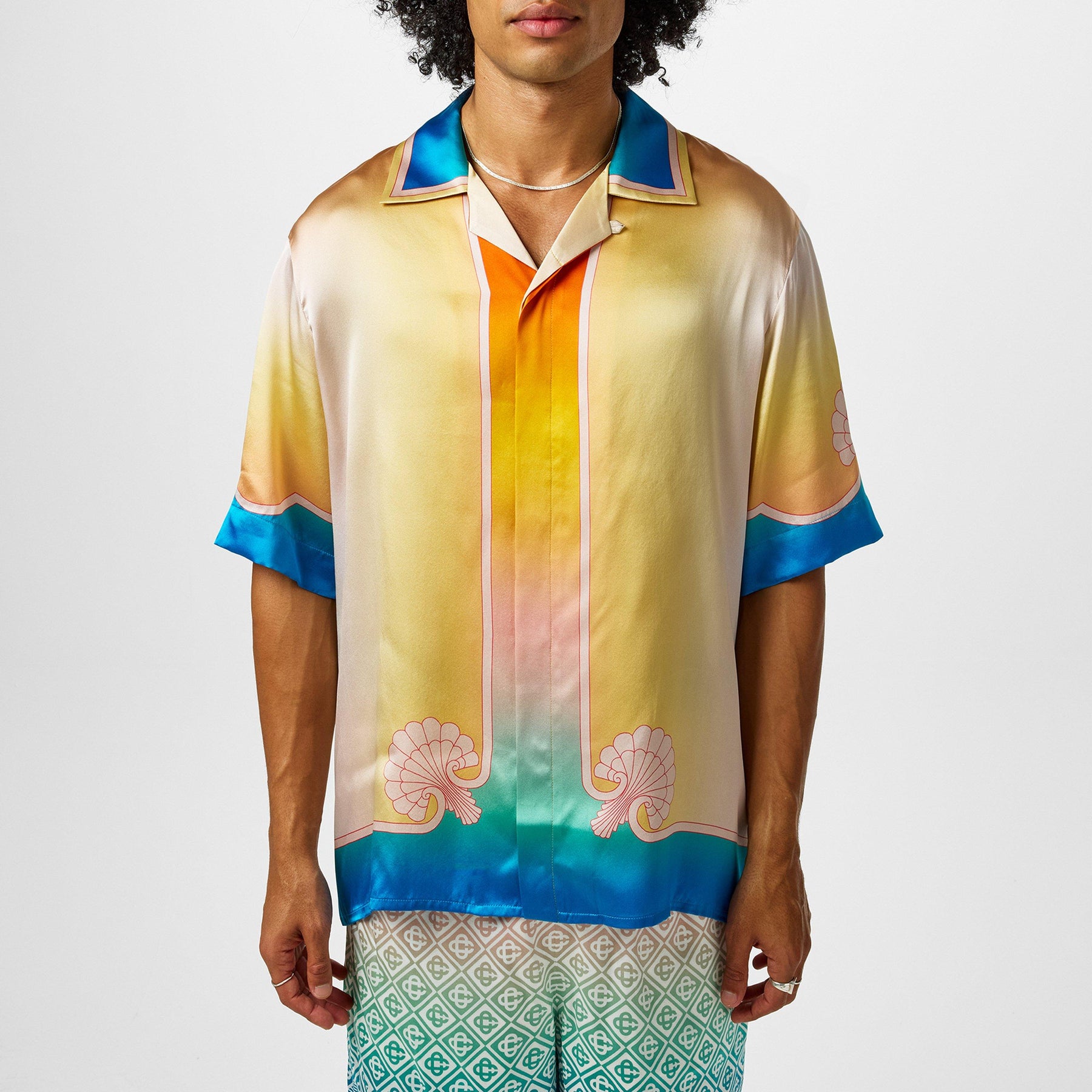 Short Sleeved Silk Shirt