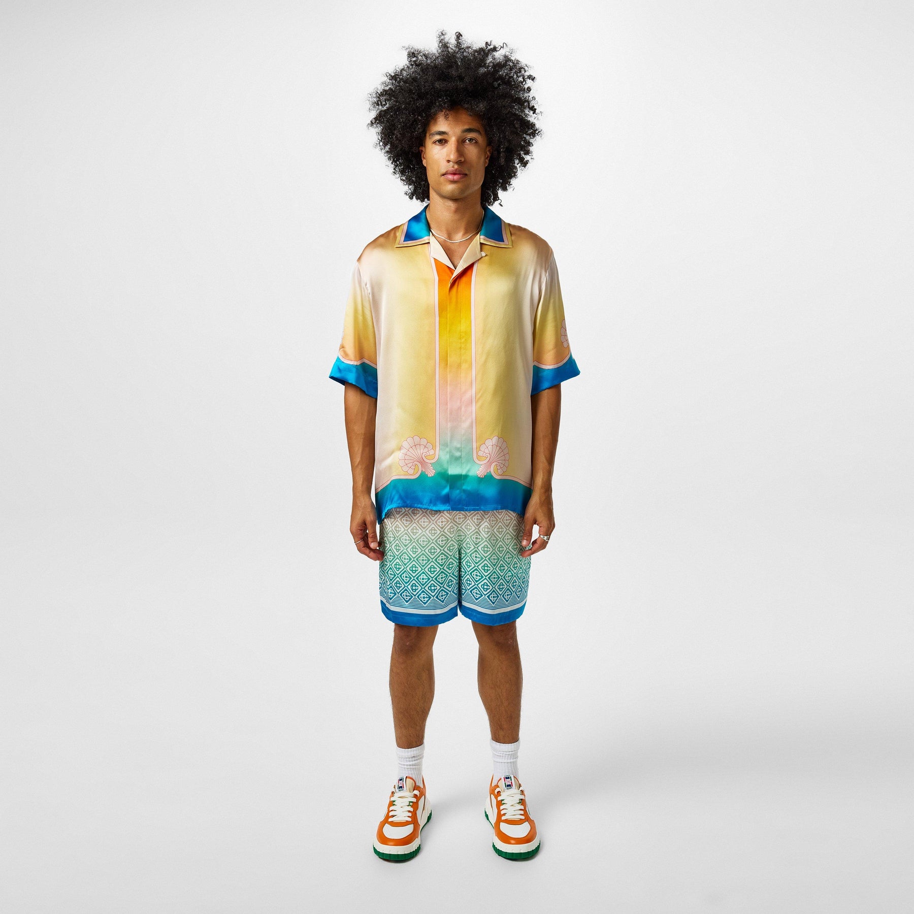 Short Sleeved Silk Shirt