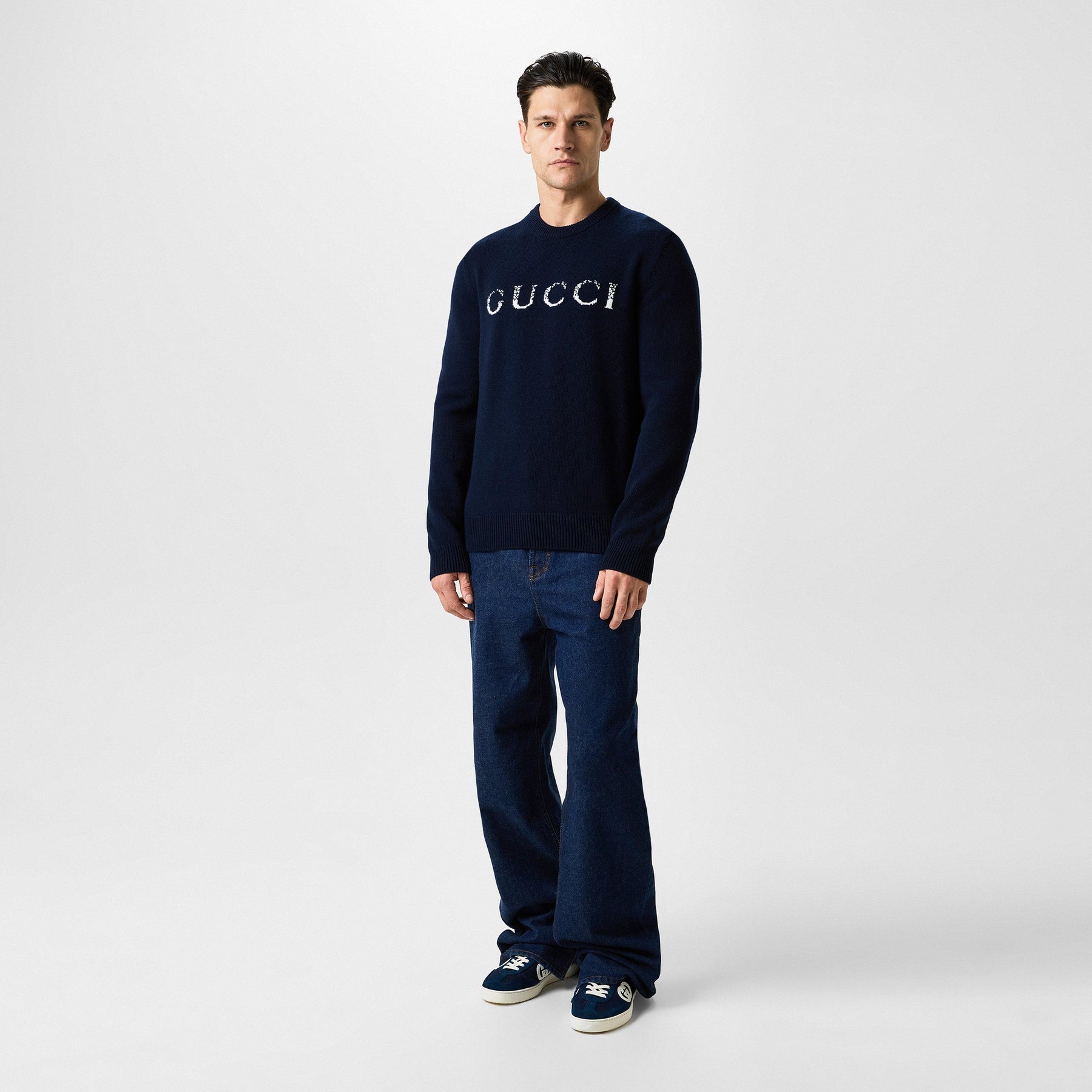 Intarsia Logo Jumper