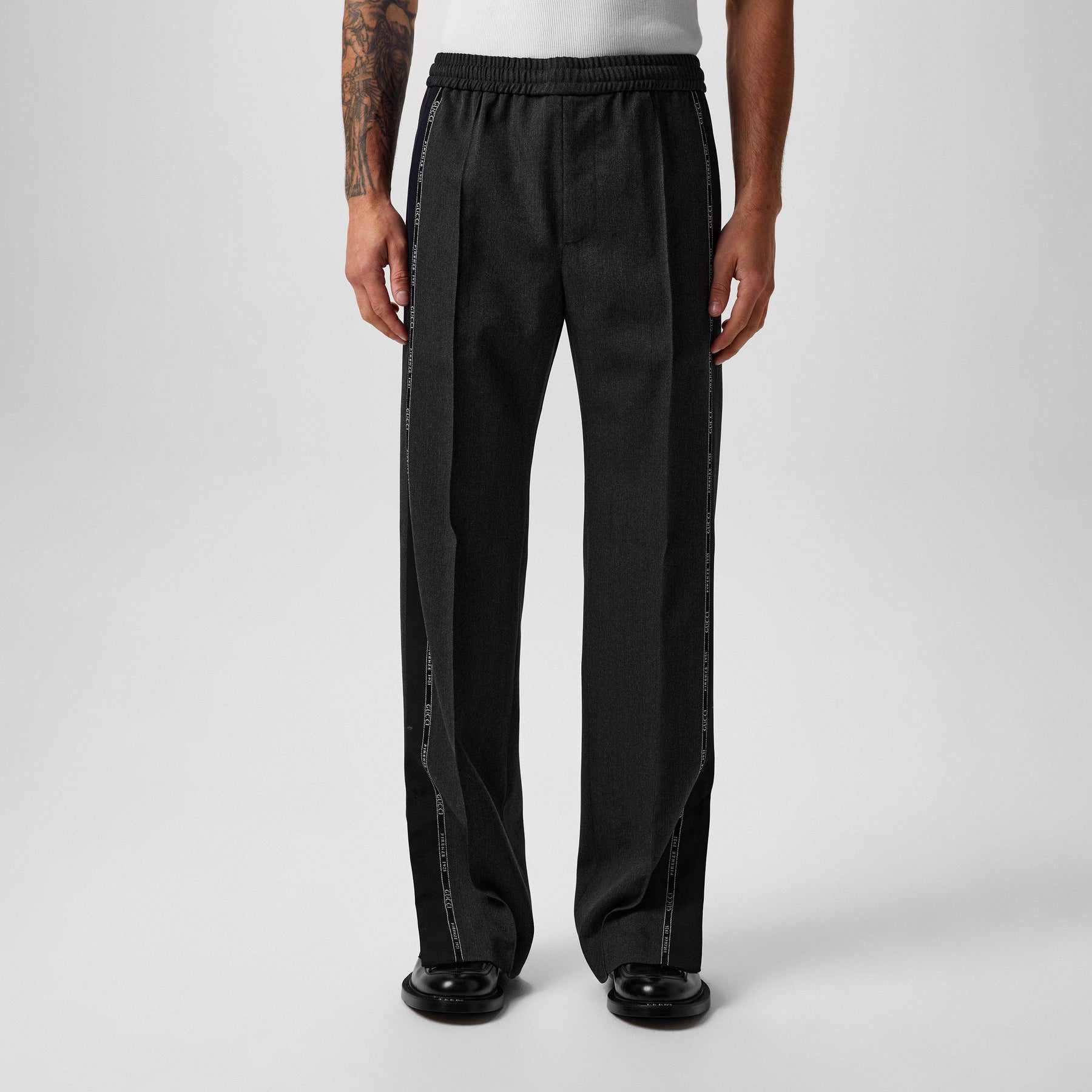 Logo Wool Trousers