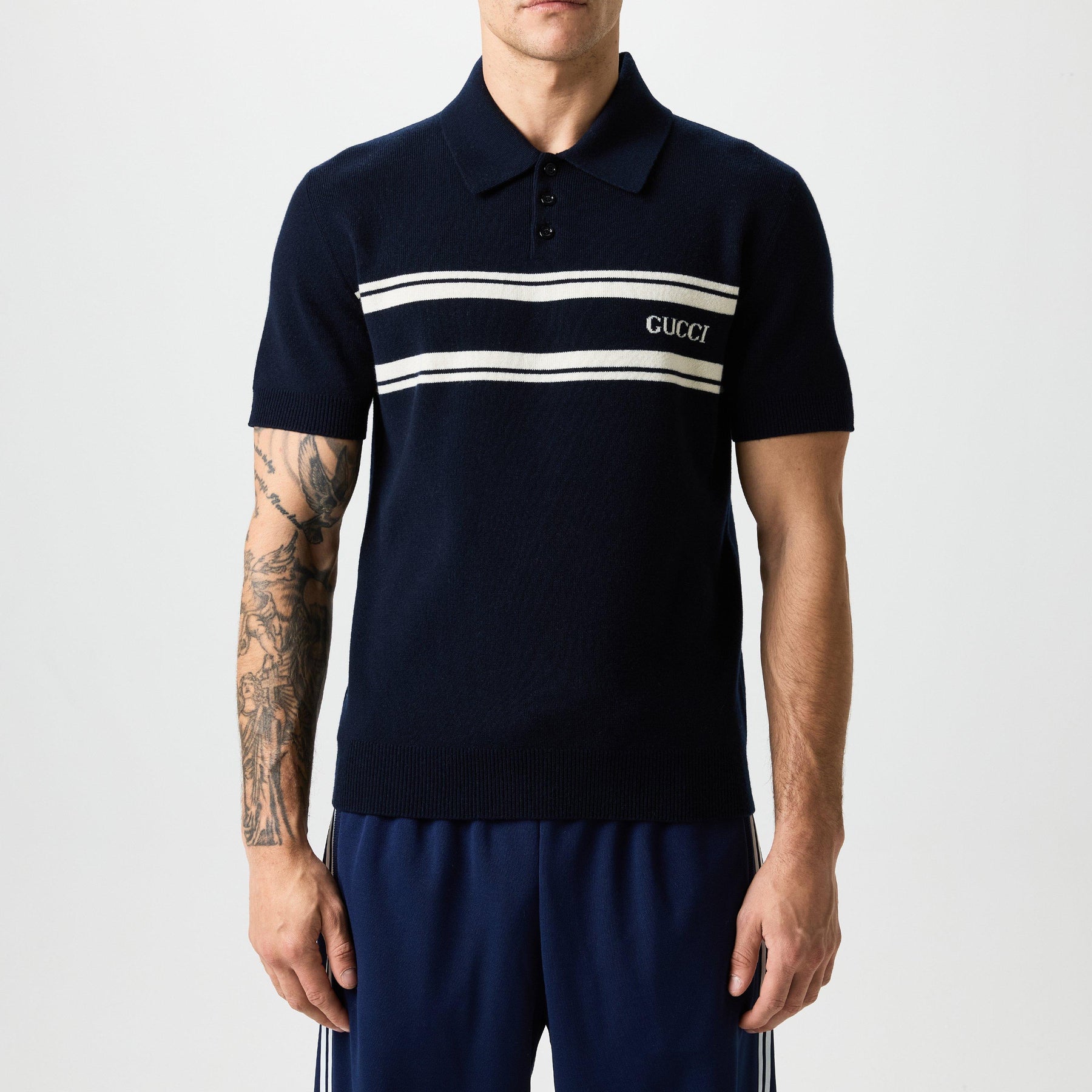 Stripe Logo Polo Shirt