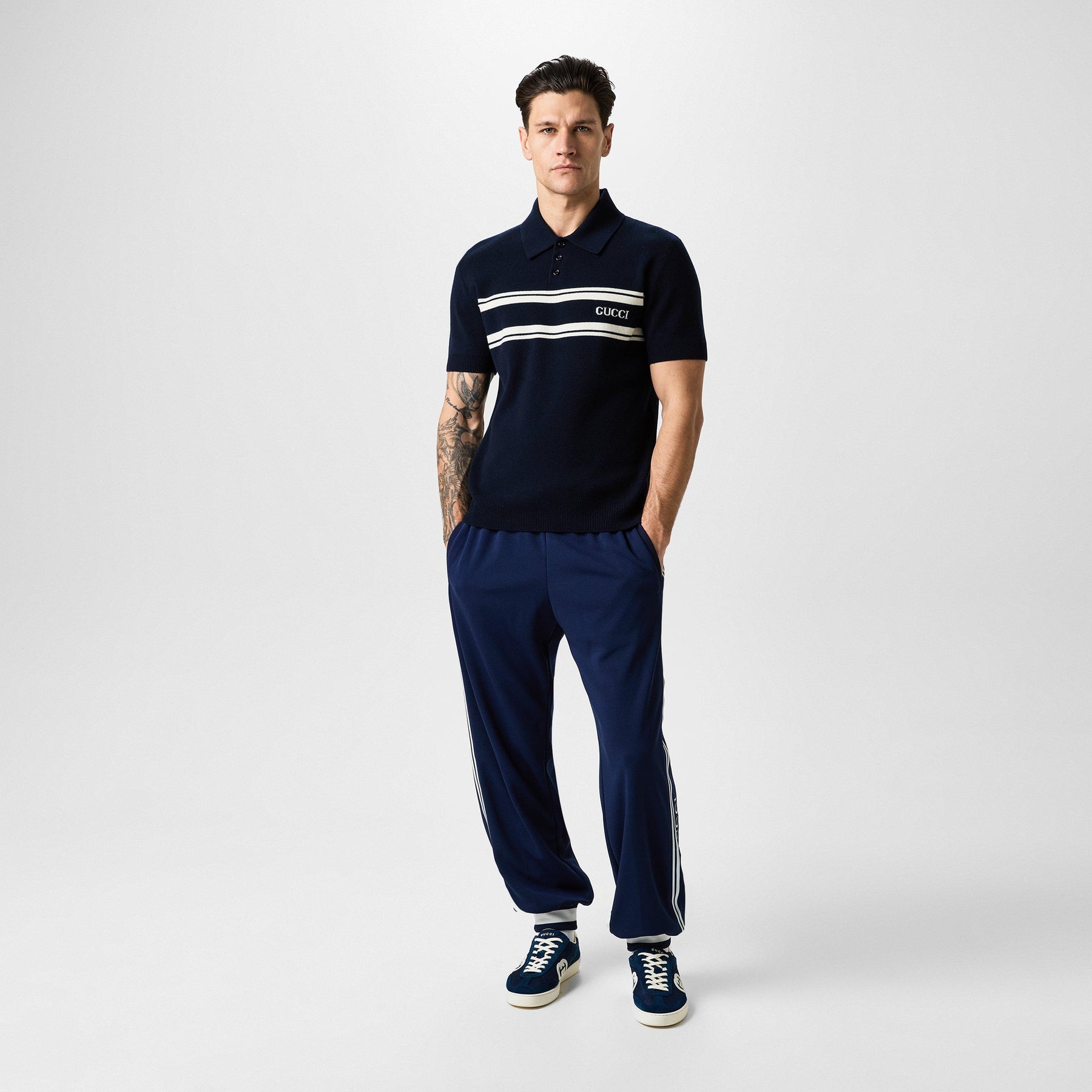 Stripe Logo Polo Shirt