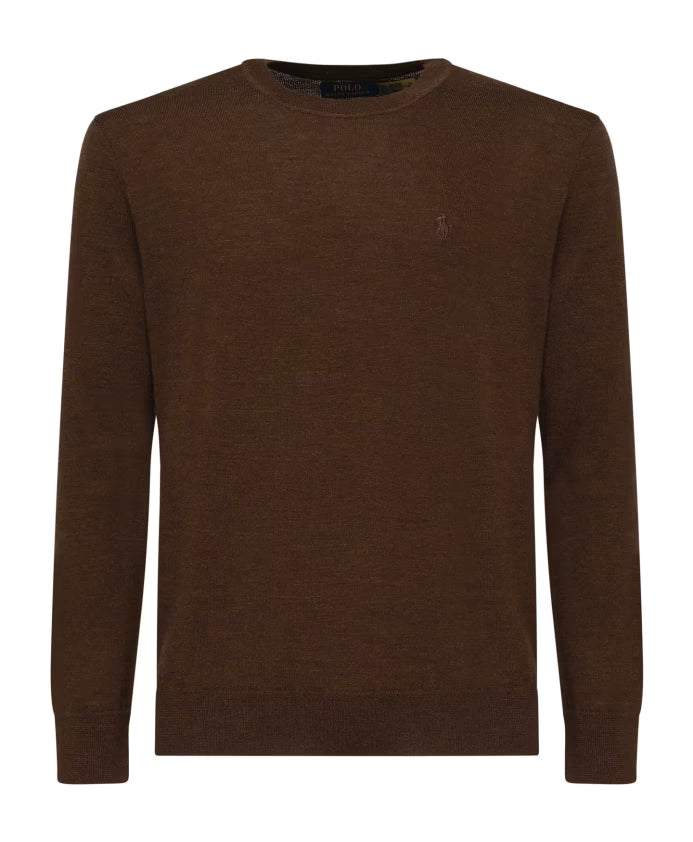Polo Ralph Lauren Brown Wool Crew Neck Sweater