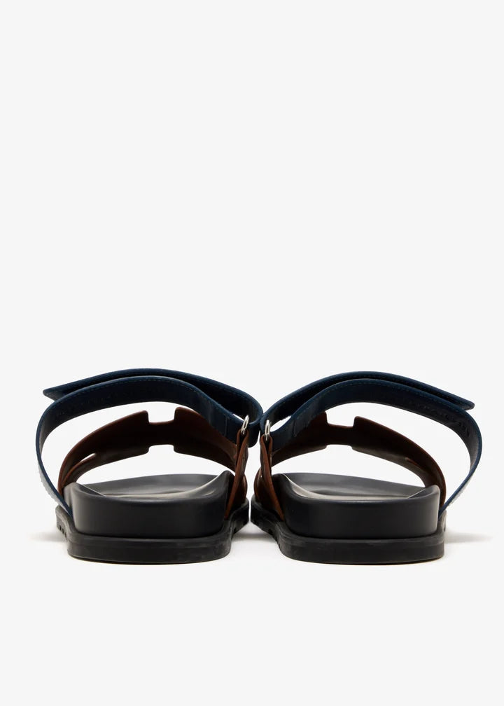 Chypre sandals in Navy &Natural
