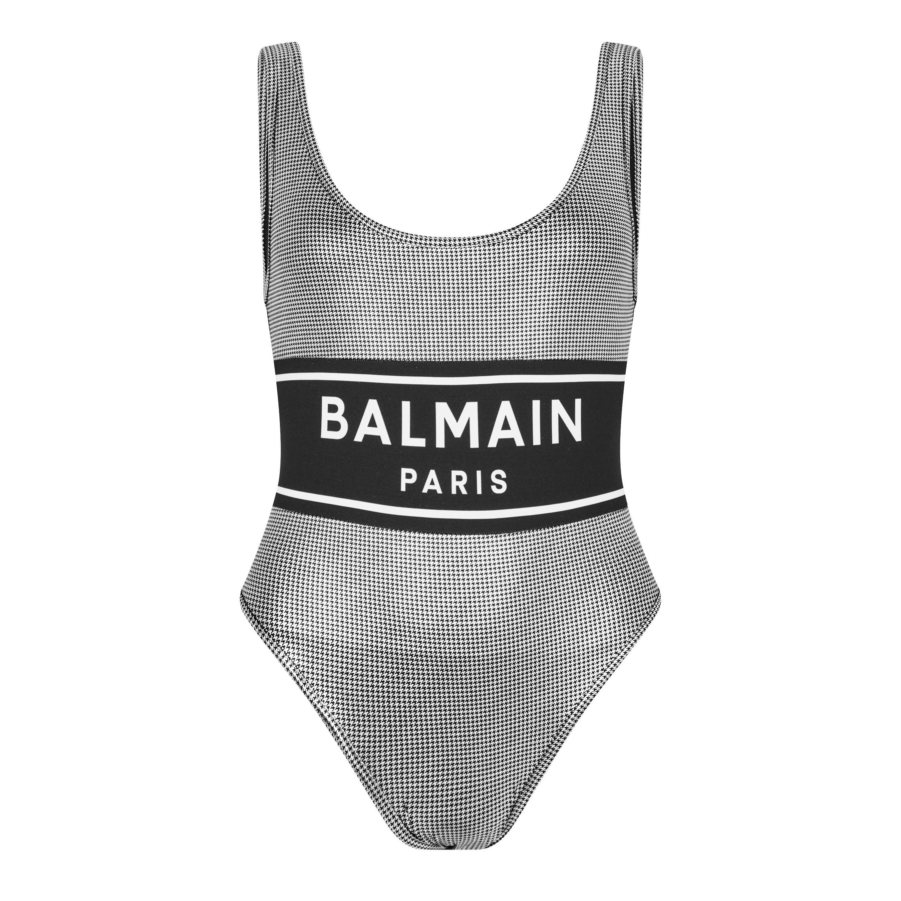 Metallic-Effect Puppytooth Swimsuit