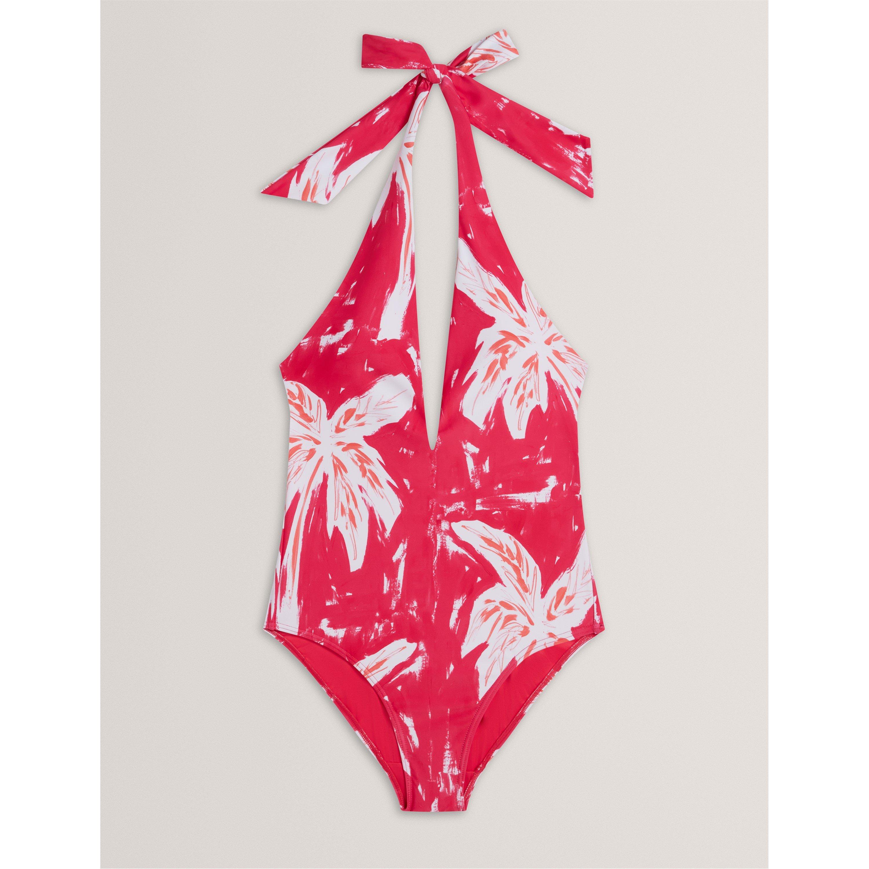 Print Plunge Swimsuit