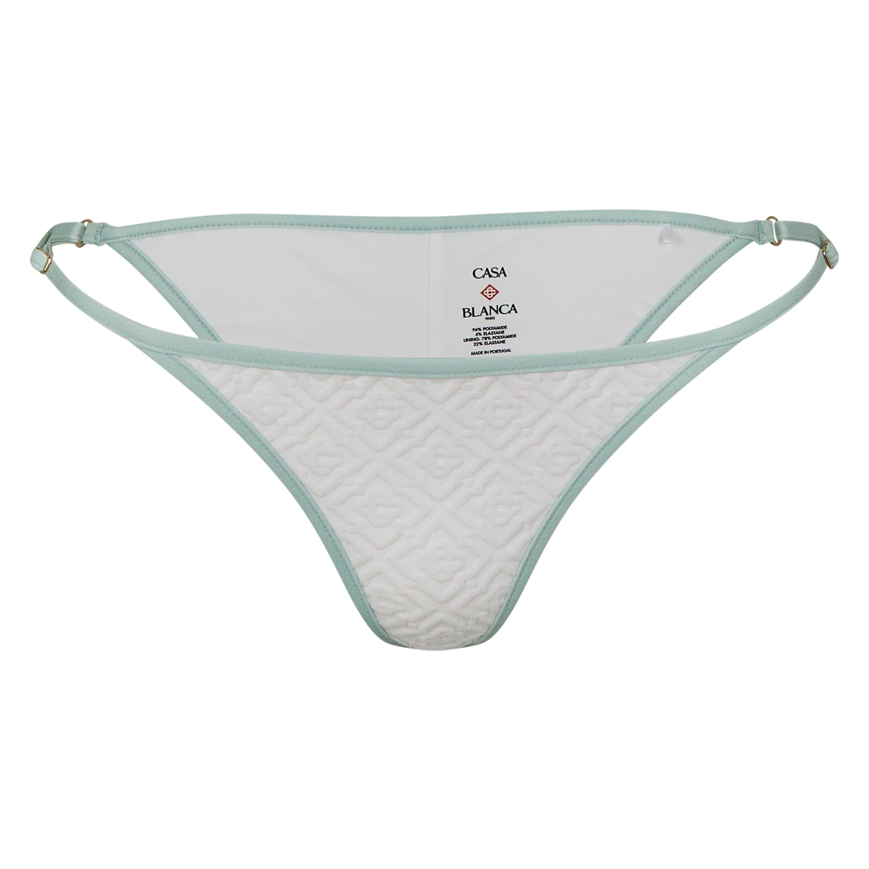 Textured Brazilian Bikini Bottoms