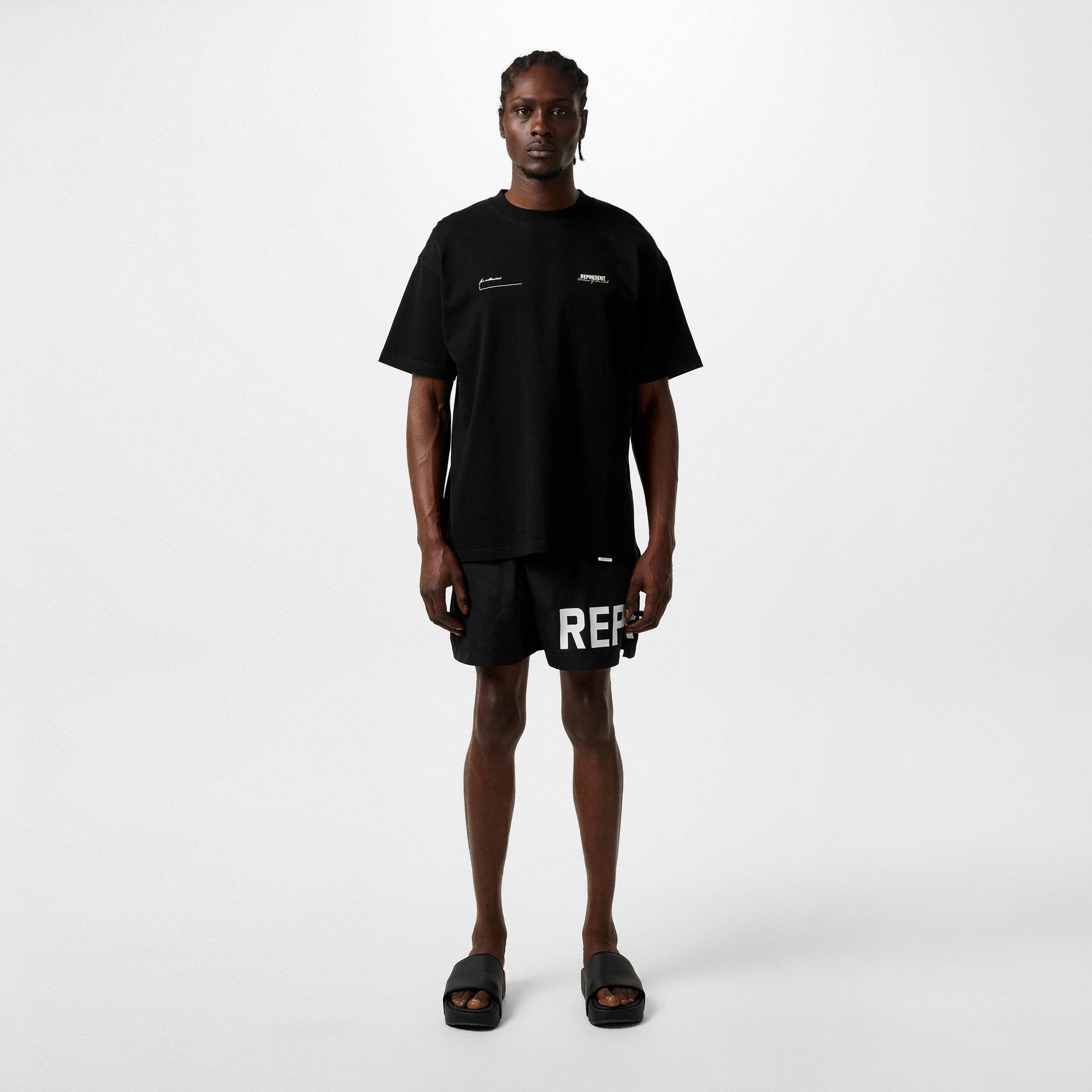 Men's Text Logo Swim Shorts