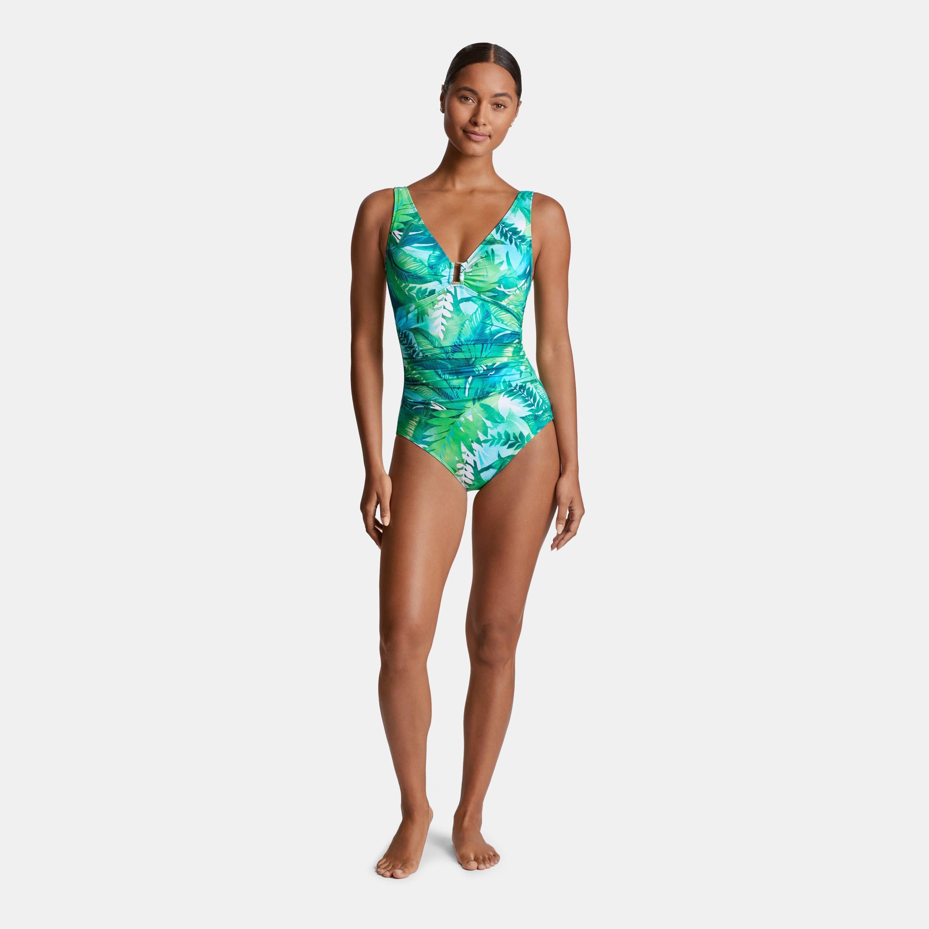 Ring Detail Plunge Swimsuit