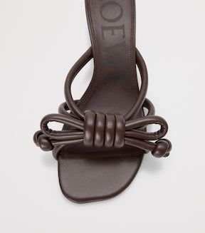 Leather Flamenco Knot Mules