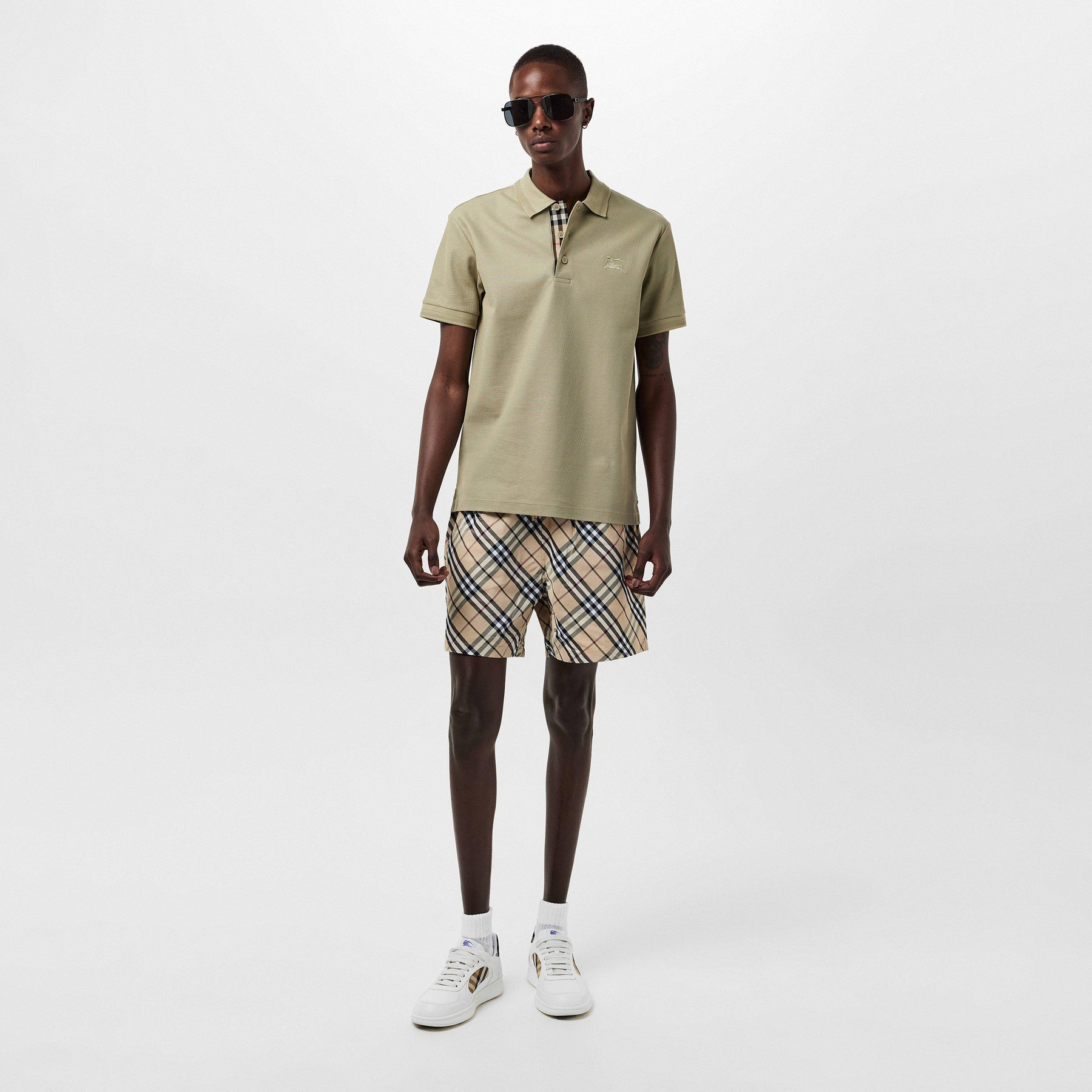 Check Swim Shorts