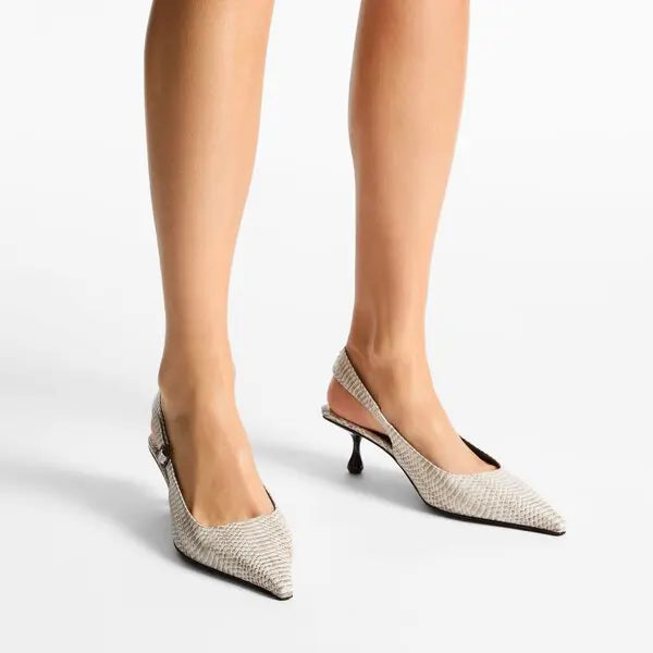 Jimmy Choo Amel Snake print leather pumps - neutral