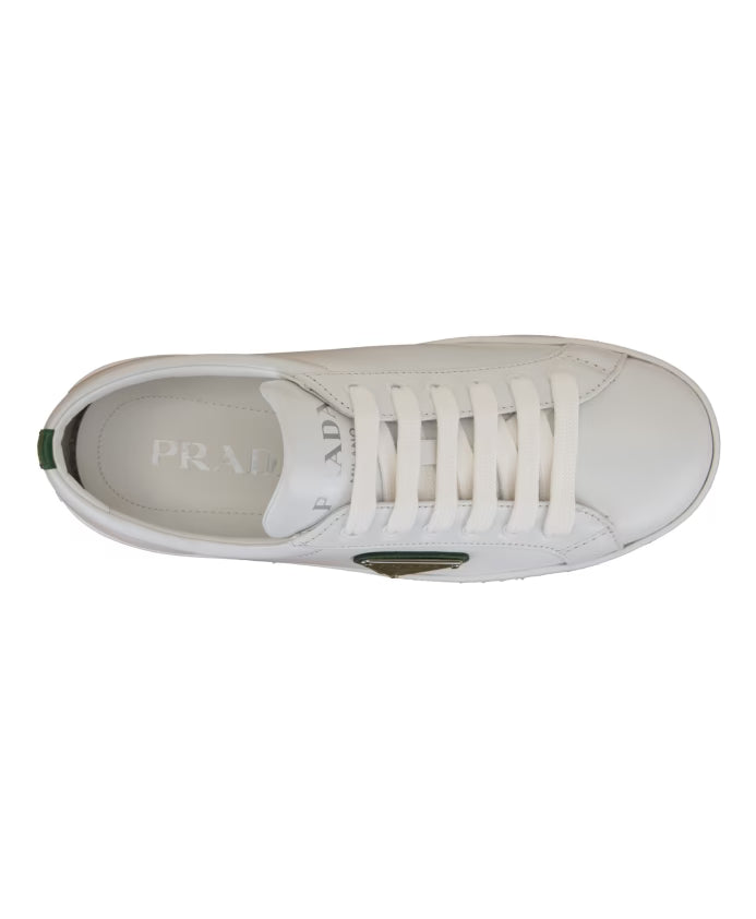 Prada Leather Lace-Up Sneakers for Women