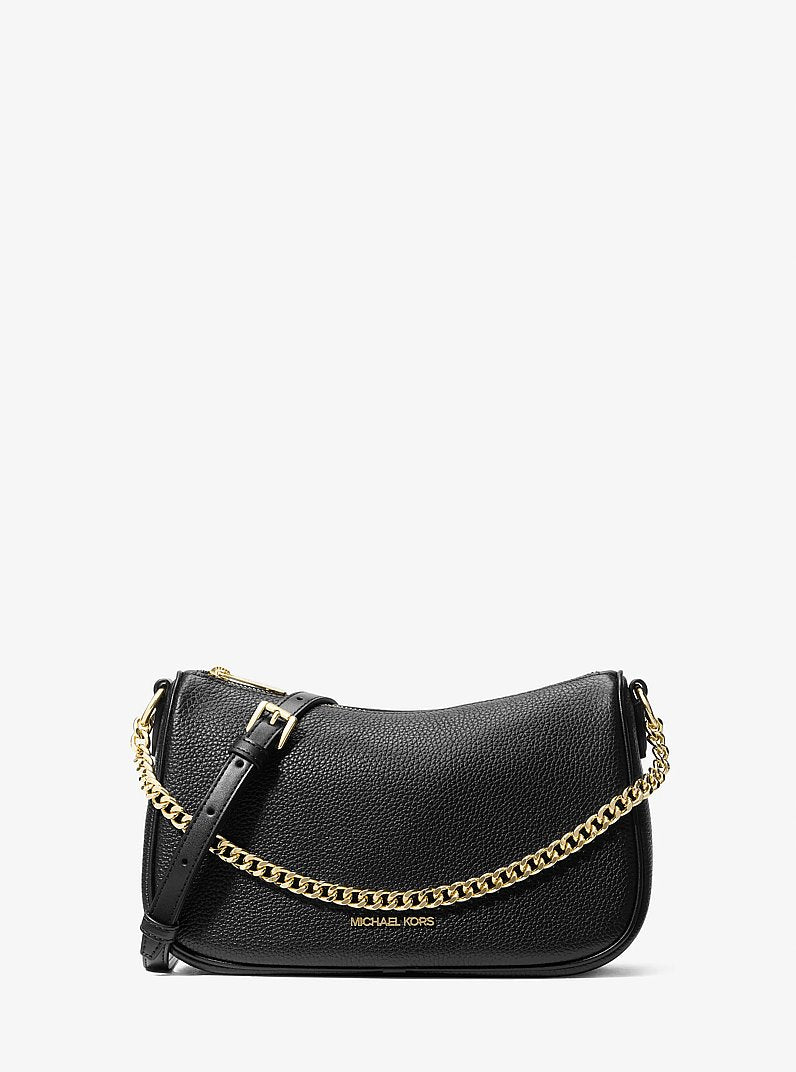 Carmela Medium Pebbled Leather Convertible Crossbody Bag