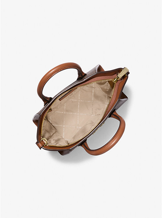 Michael Kors Avril Small Logo and Leather Satchel - Bags | Shop From The Mirage