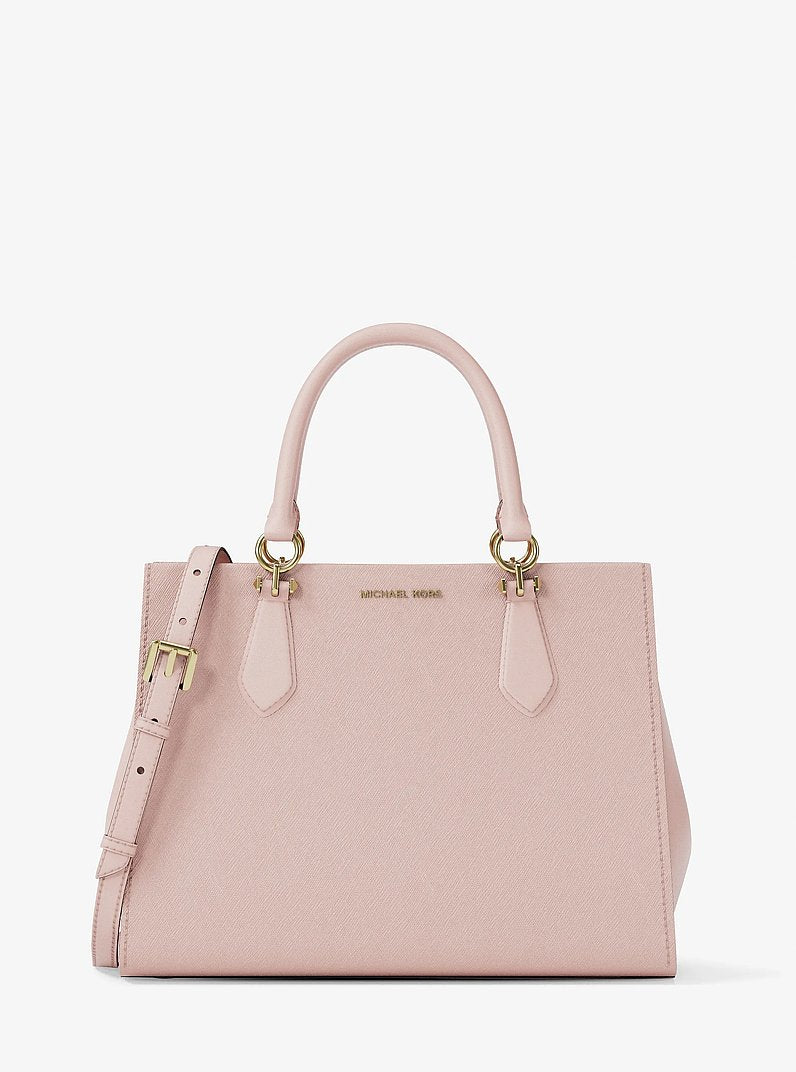 Marilyn Medium Saffiano Leather Satchel