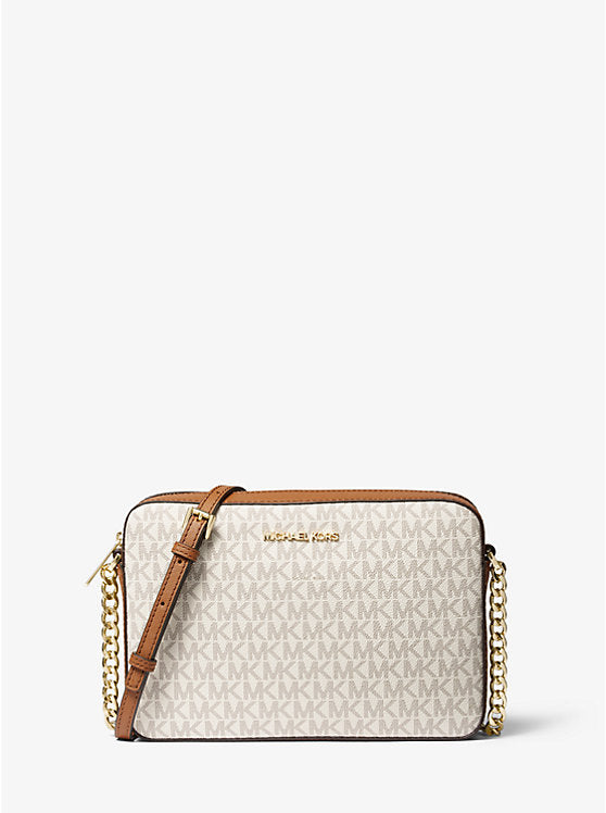 Michael Kors Jet Set Large Printed Logo Crossbody Bag - Bags | Shop From The Mirage