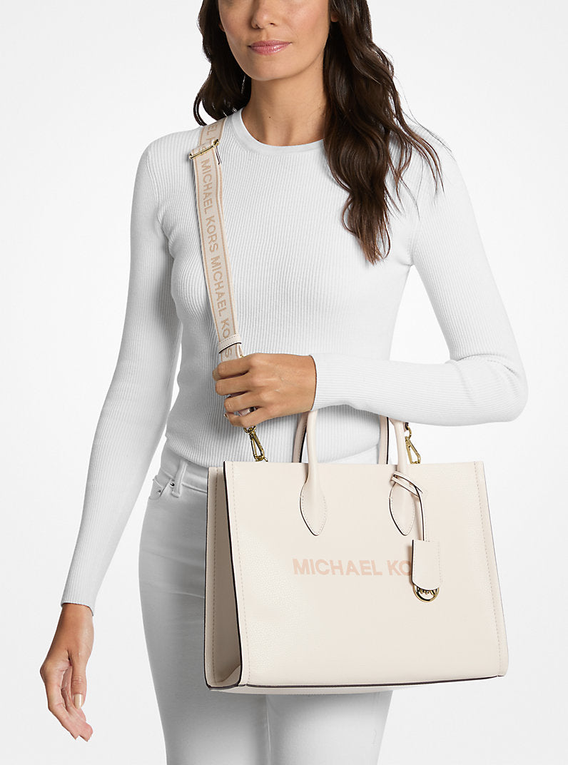 Mirella Medium Pebbled Leather Tote Bag