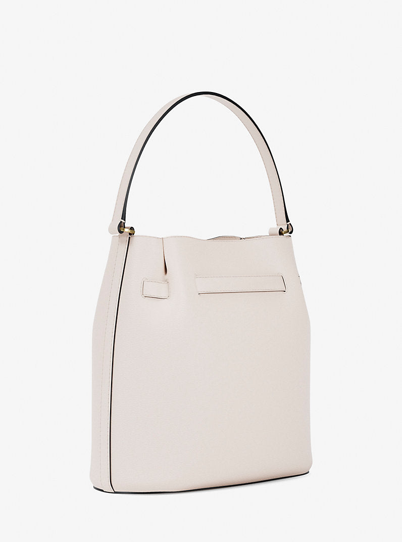 Carson Medium Pebbled Leather Convertible Bucket Crossbody Bag