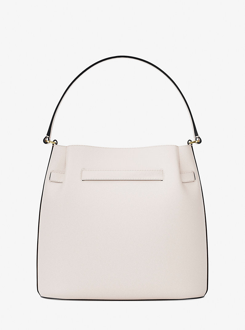 Carson Medium Pebbled Leather Convertible Bucket Crossbody Bag