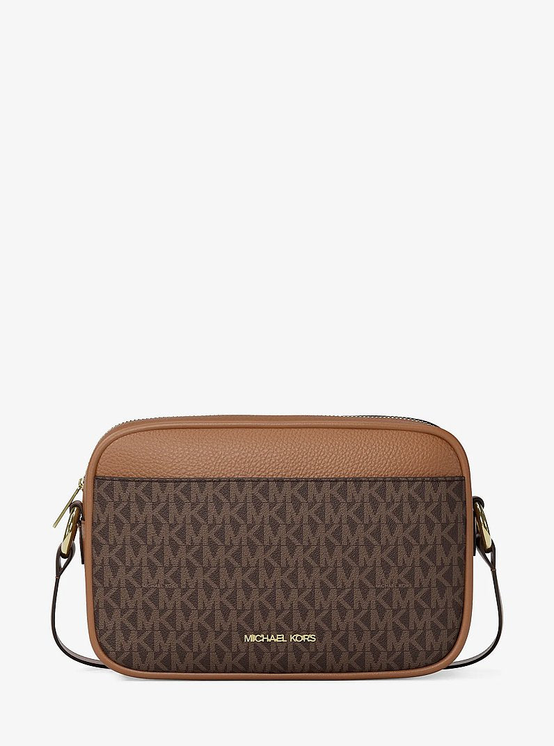 Jet Set Travel Large Signature logo Camera Crossbody Bag