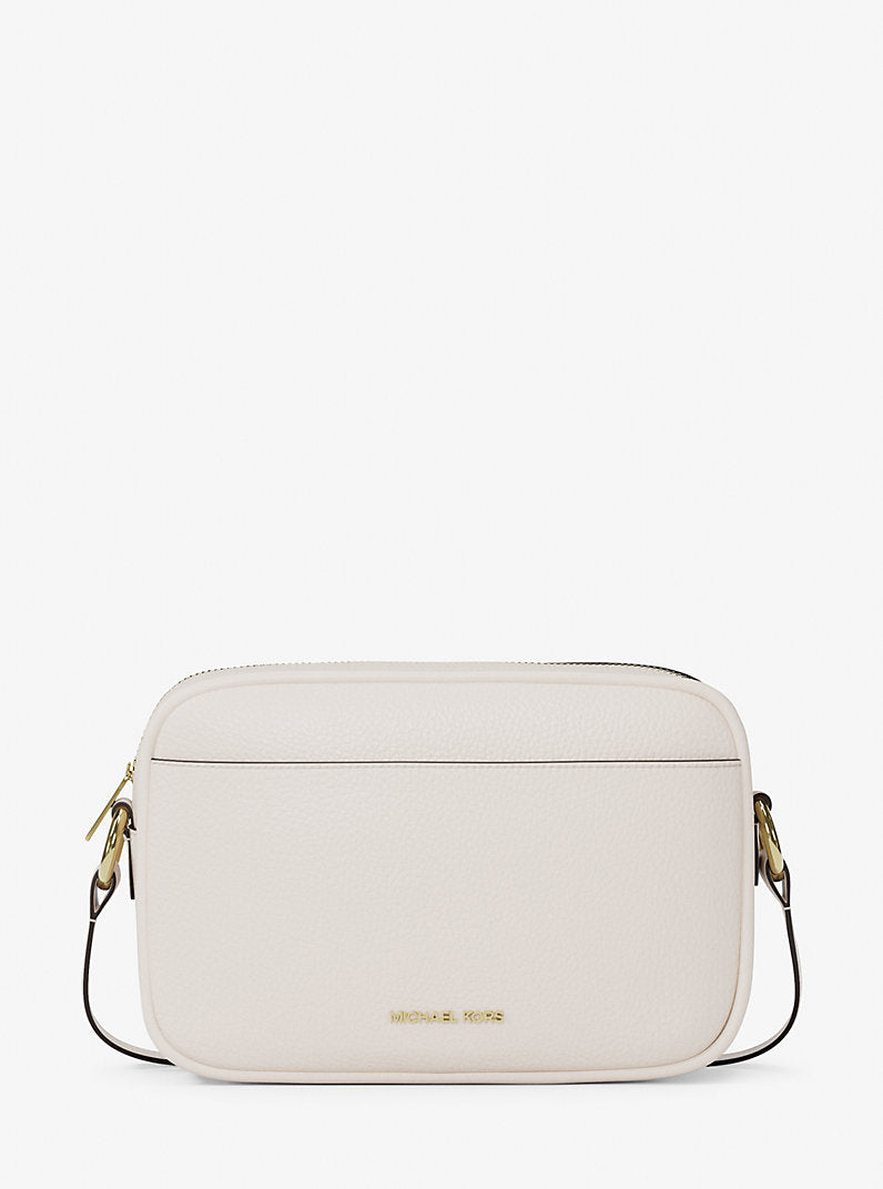 Jet Set Large Pebbled Leather Camera Crossbody Bag