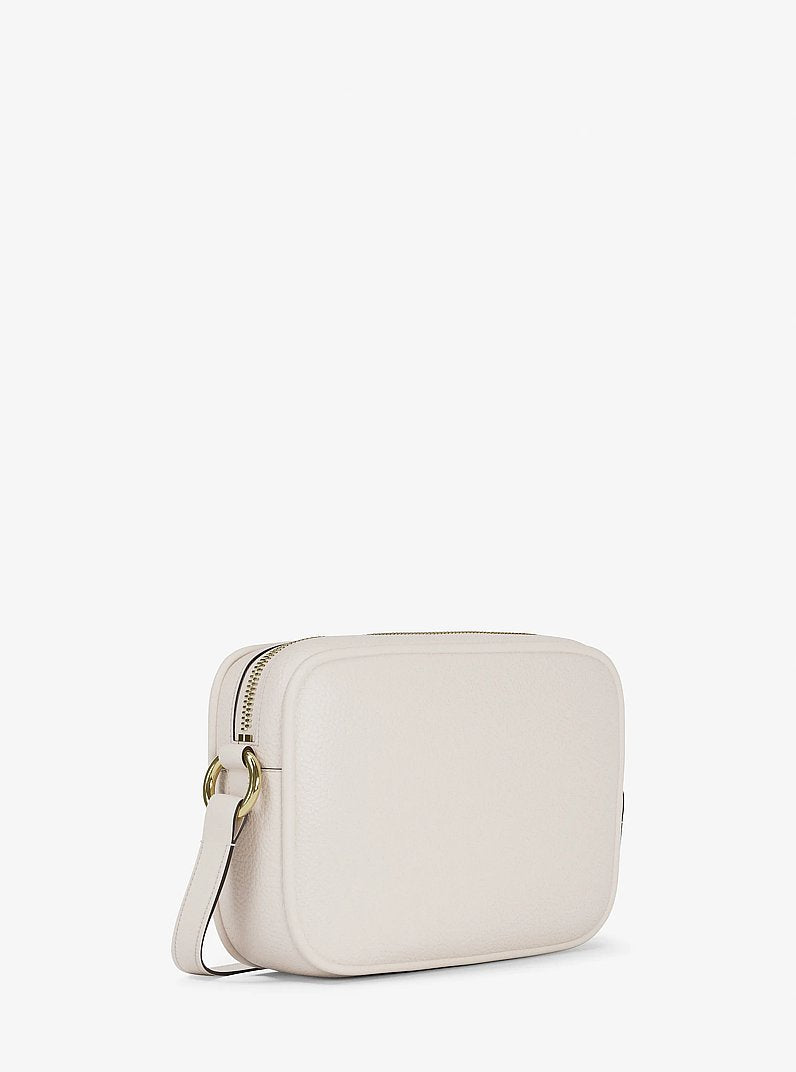 Jet Set Large Pebbled Leather Camera Crossbody Bag