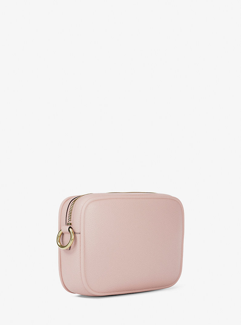 Jet Set Large Pebbled Leather Camera Crossbody Bag