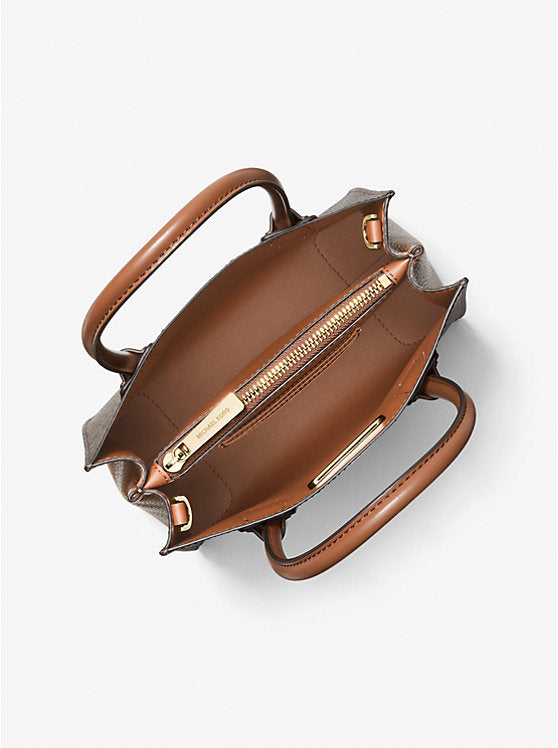 Michael Kors Mercer Medium Logo and Leather Accordion Crossbody Bag - Bags | Shop From The Mirage