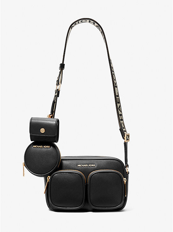 Michael Kors Jet Set Medium Leather Crossbody Bag with Case for Apple Airpods Pro® - Bags | Shop From The Mirage