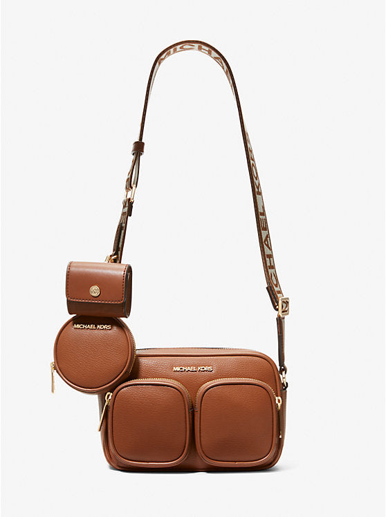 Michael Kors Jet Set Medium Leather Crossbody Bag with Case for Apple Airpods Pro® - Bags | Shop From The Mirage