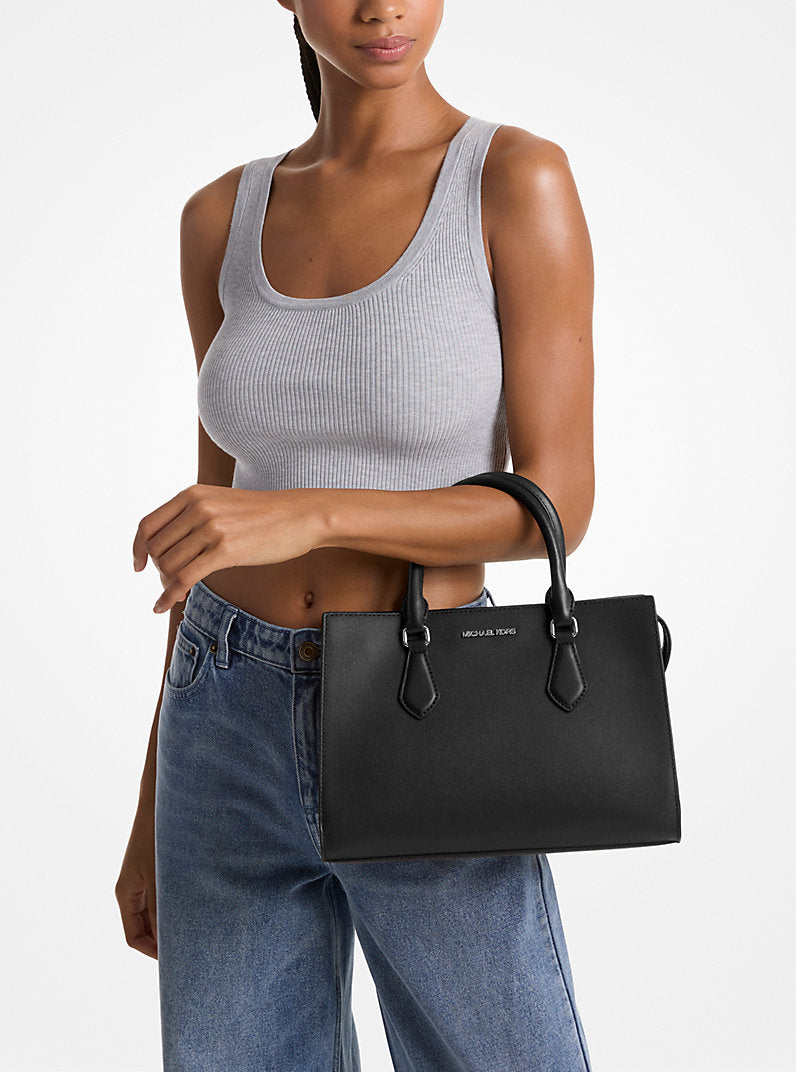 Sheila Medium Metallic Satchel