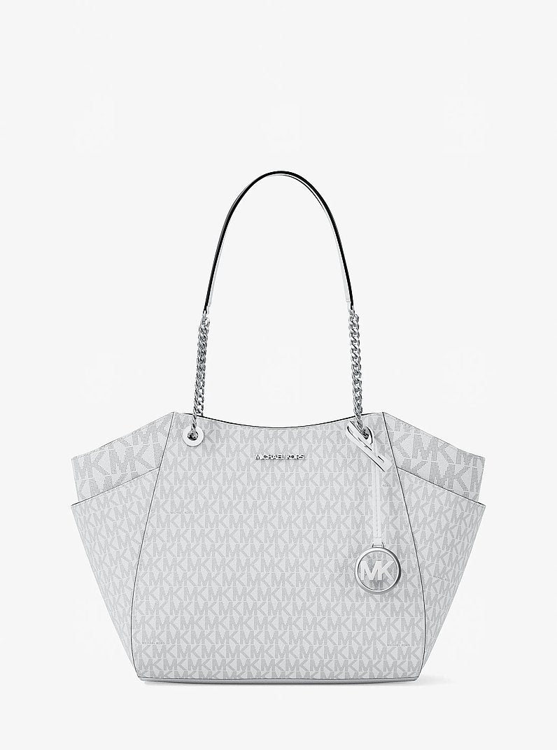 Jet Set Large Signature Logo Shoulder Bag