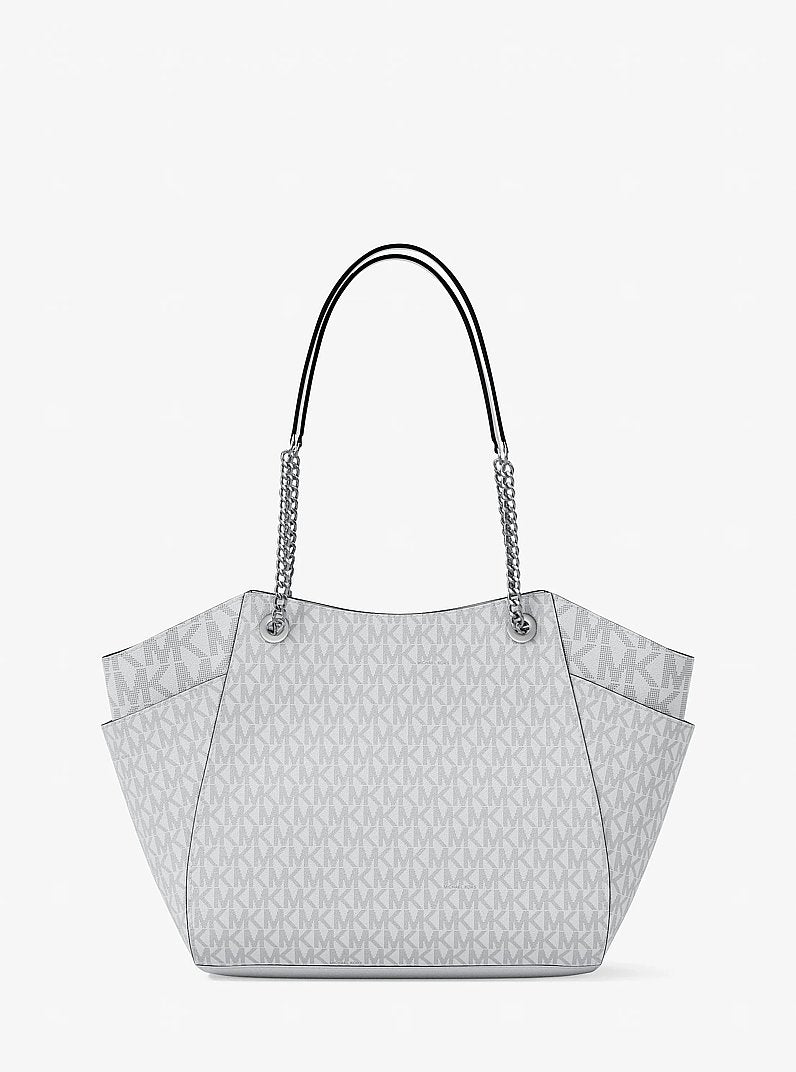 Jet Set Large Signature Logo Shoulder Bag