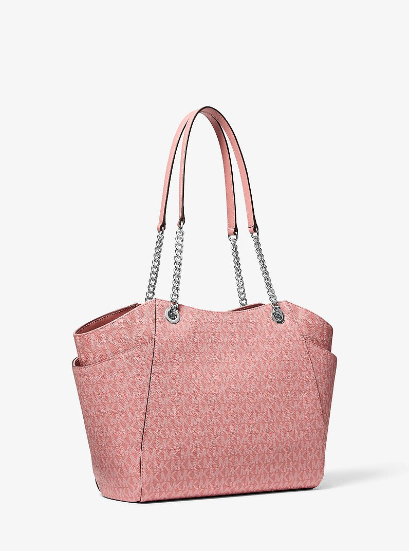 Jet Set Large Signature Logo Shoulder Bag