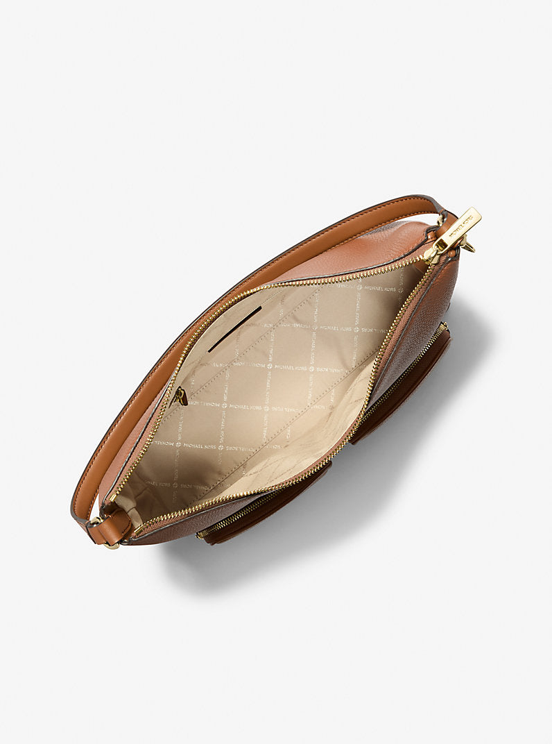 Merritt Large Pebbled Leather Cargo Shoulder Bag