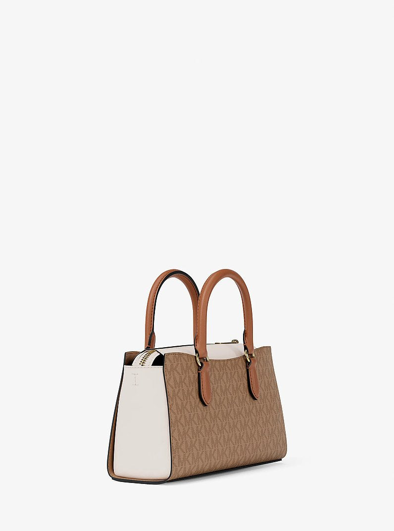 Arden Small Color-Block Signature Logo Messenger Bag