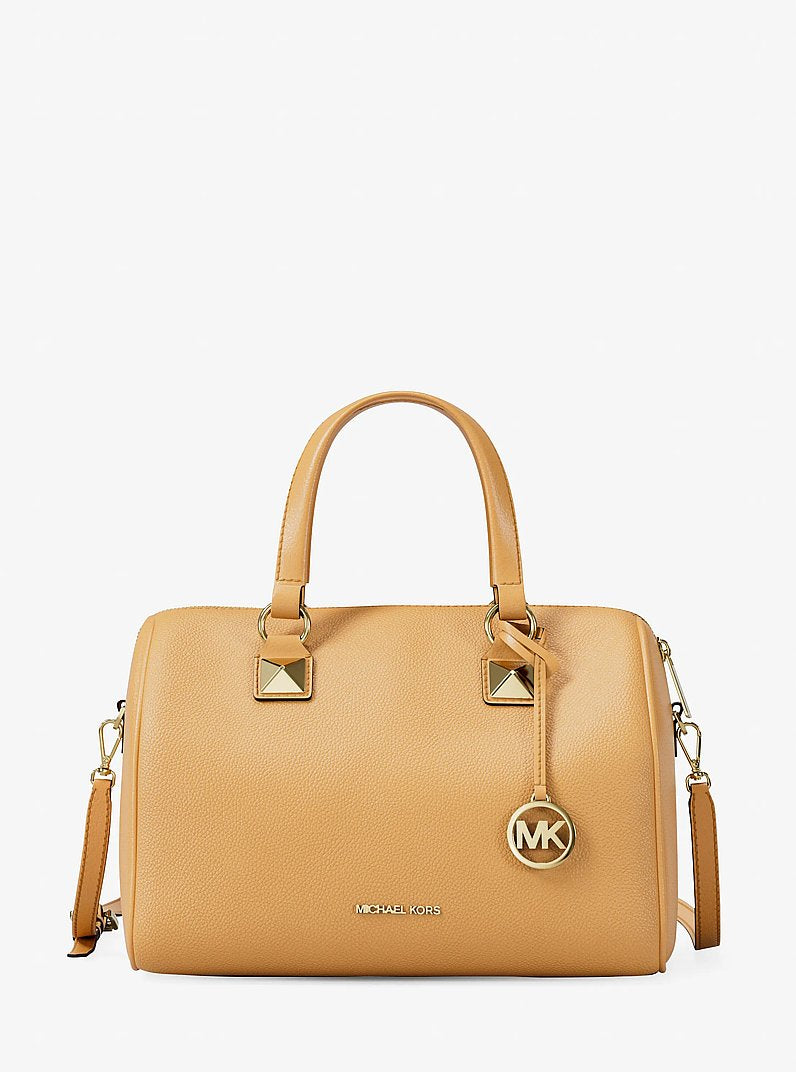 Grayson Medium Pebbled Leather Duffel Bag