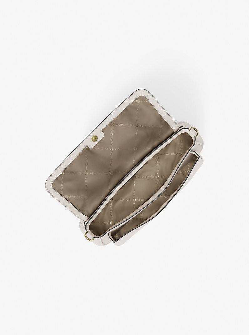 Jet Set Travel Small Pebbled Leather Crossbody Bag With Pouch